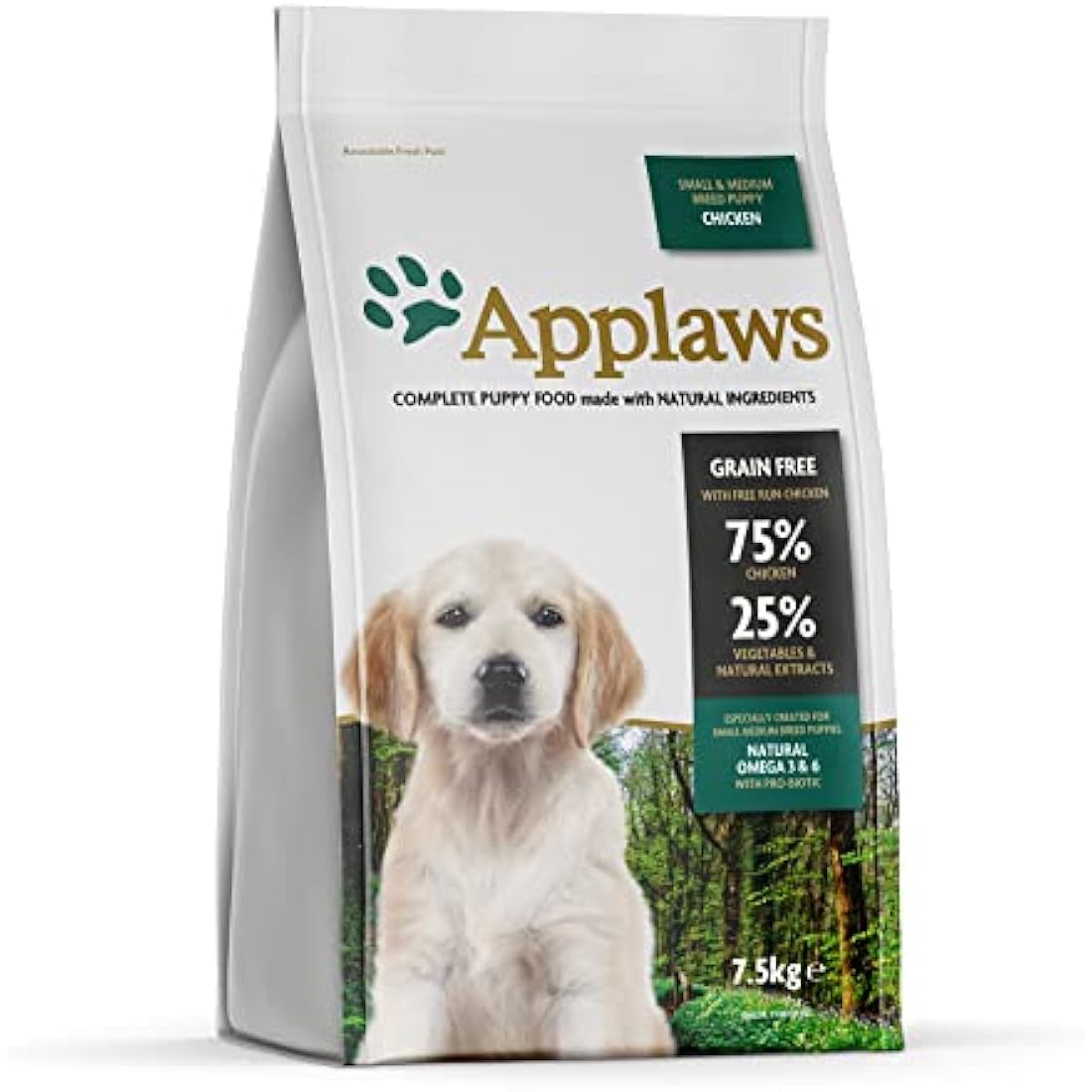 Applaws Grain Free Chicken Puppy Food | High Protein Dry Dog Food - 7.5kg