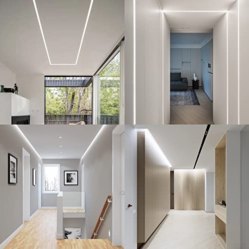 GOMING 49.2ft COB LED Strip Light | 24V Cool White 6000K Flexible Tape