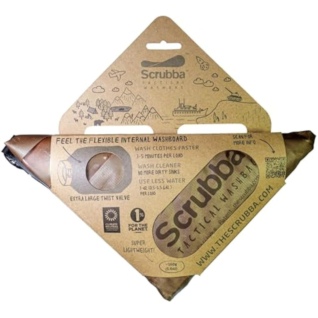 Scrubba Tactical Wash Bag – Portable Manual Washing Machine for Camping