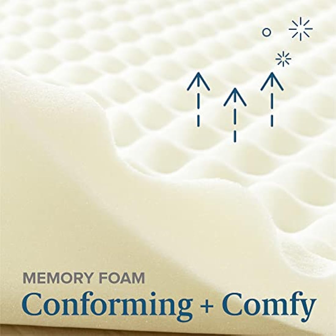 ZINUS 2 Inch Copper Cooling Memory Foam Mattress Topper - Full