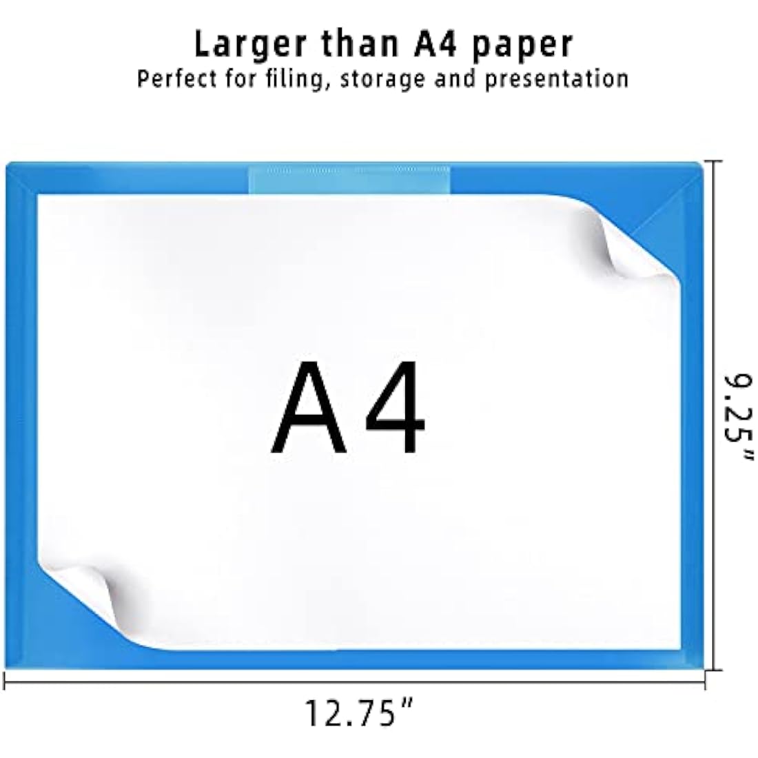 Jolof Store A4 Plastic Wallets – 30 Pack Waterproof Document Folders