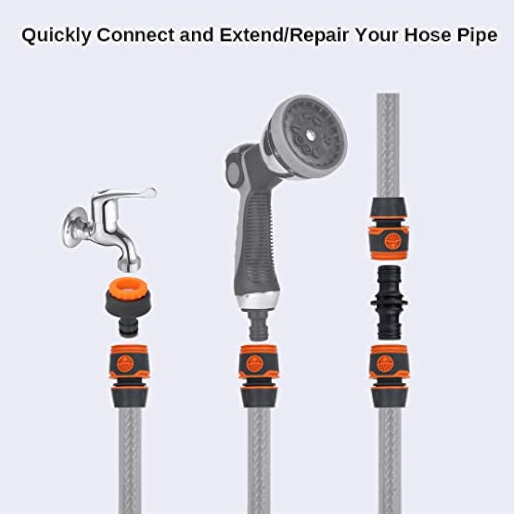 Jolof Store Garden Hose Connector Set | 11-Piece Quick Tap Adapter Kit