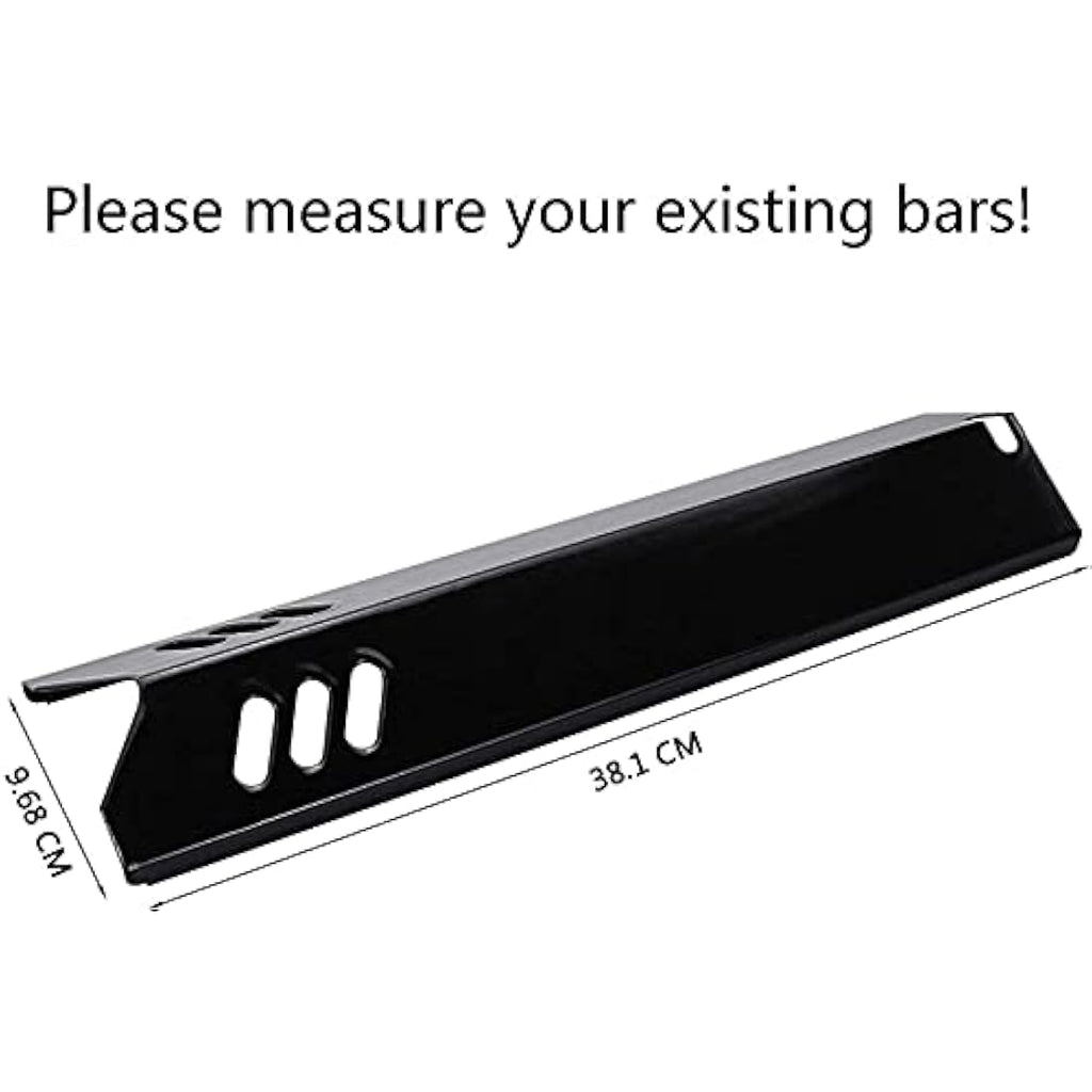 GFTIME 38cm Porcelain Steel Grill Heat Plates for Dyna-Glo & Uniflame, 4 Pack