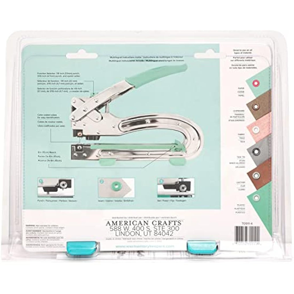 We R Memory Keepers Crop-a-Dile II Big Bite Paper Punch – Aqua