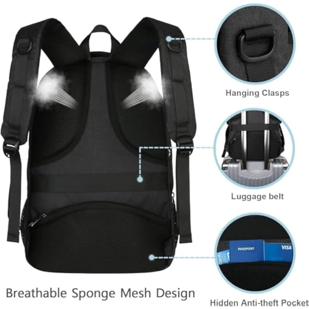 MATEIN 17.3 Inch Travel Laptop Backpack | TSA Friendly USB Charging Bag