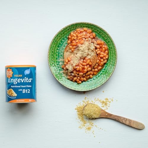 Marigold Nutritional Yeast Flakes with Vitamin B12 - 100g (Pack of 2)