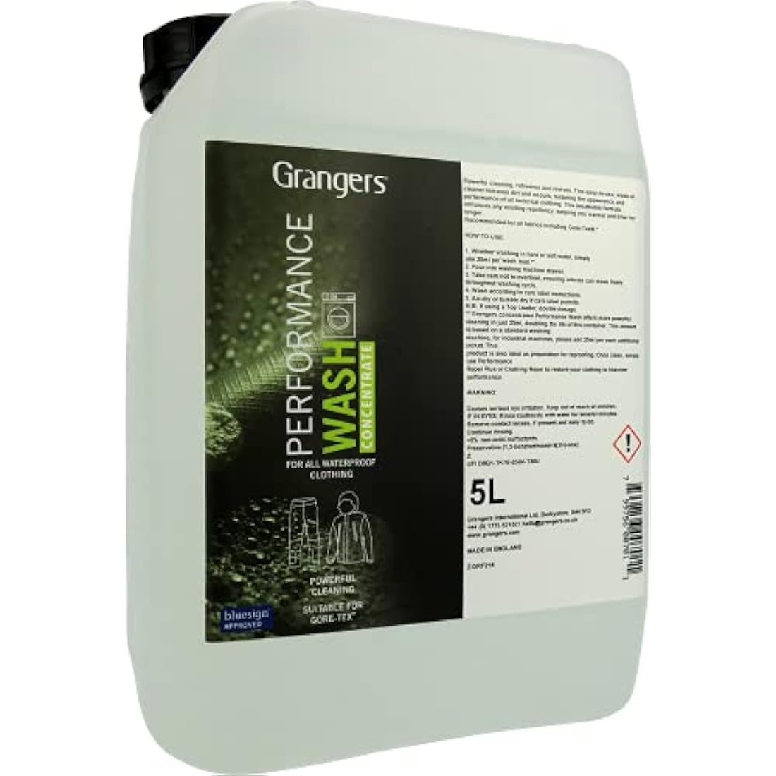 Grangers Performance Wash | 5L Technical Cleaner for Gore-Tex Clothing