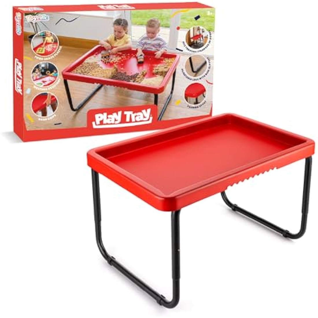 Toyrific Play Tray - Adjustable Sensory Activity Table for Kids
