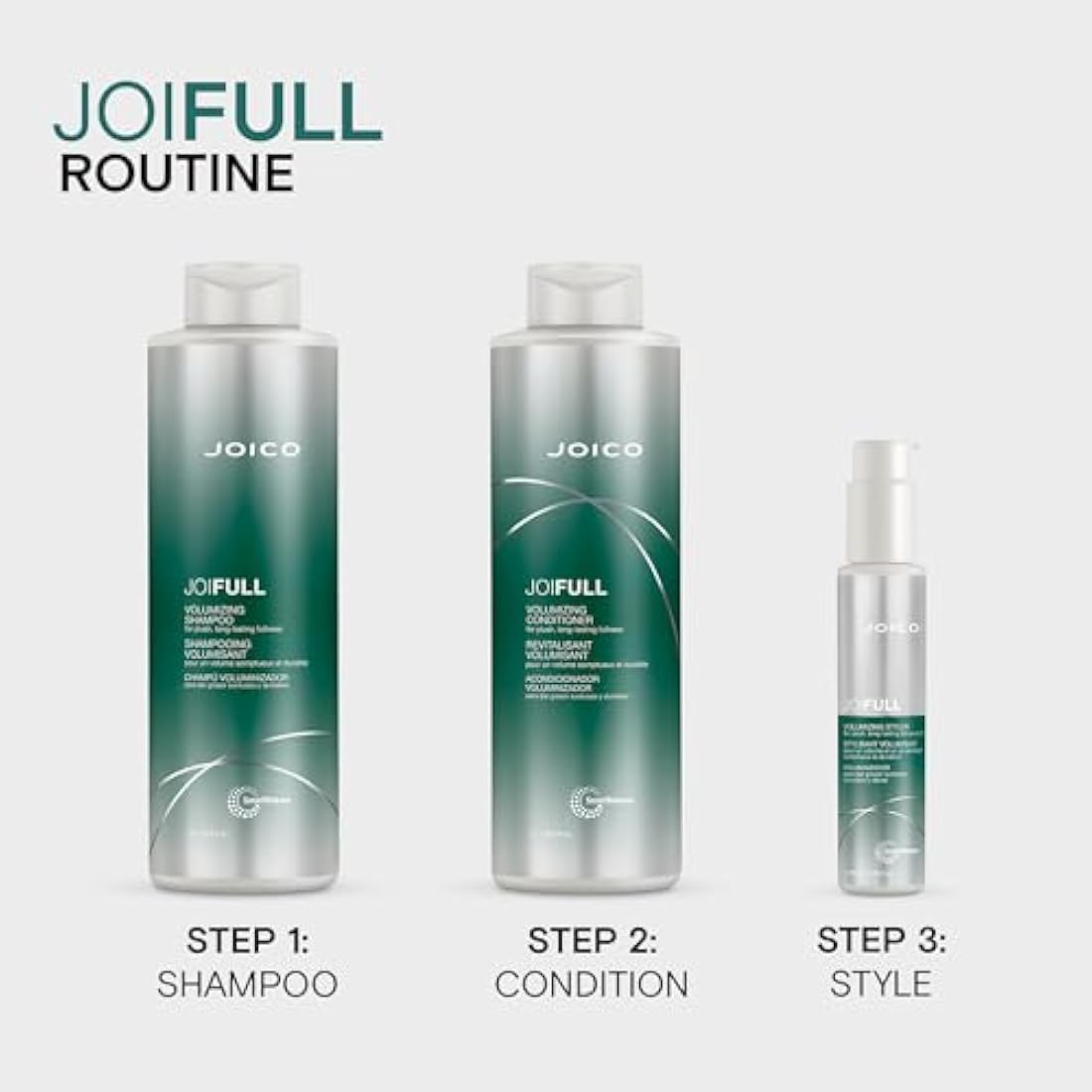 Joico JoiFull Volumizing Shampoo | Rice Protein for Fine Hair | 33.8 oz