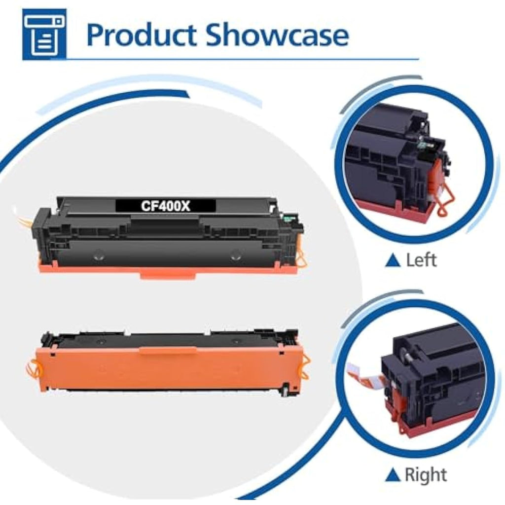 HP 201X CF400X Toner Cartridge 4-Pack for LaserJet M277dw