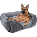 MIXJOY XXL Calming Dog Bed – Washable Non-Slip Soft Pet Bed, Grey