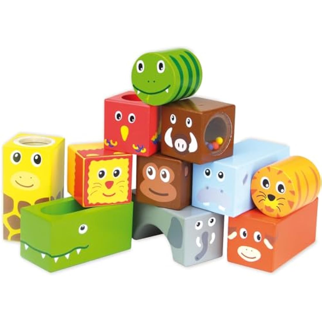 Vilac Savanna Musical Blocks – French Wooden Educational Toys for Kids