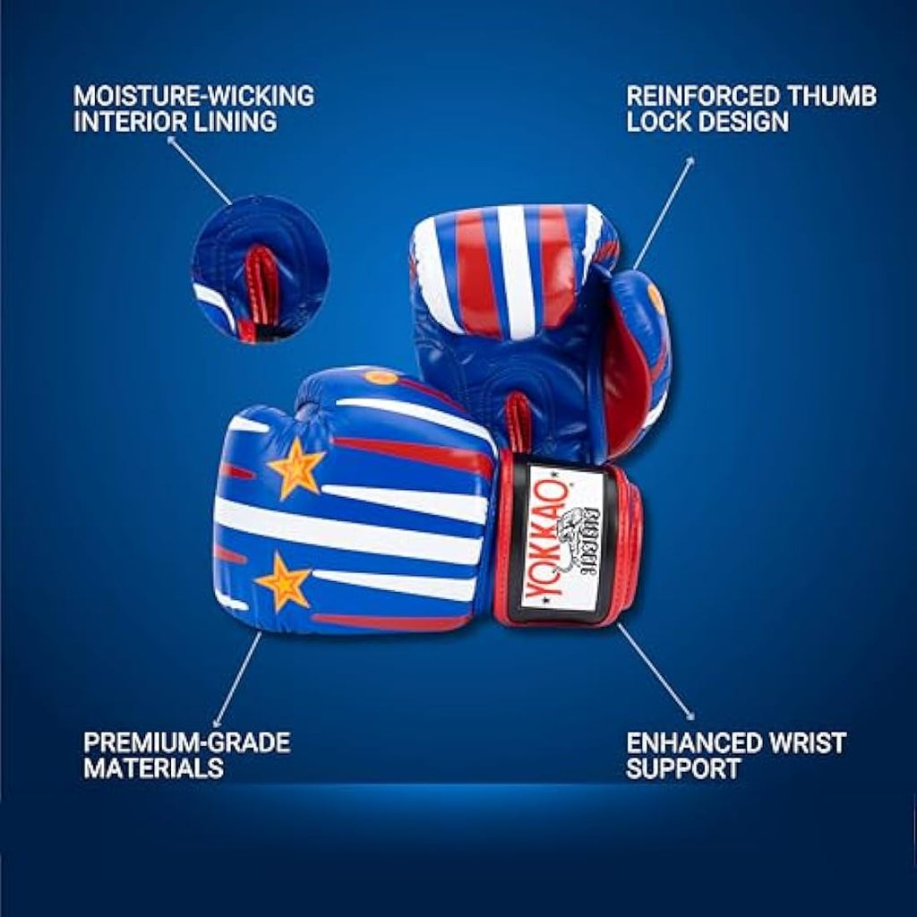 YOKKAO Premium Leather Muay Thai Boxing Gloves | Training & Sparring