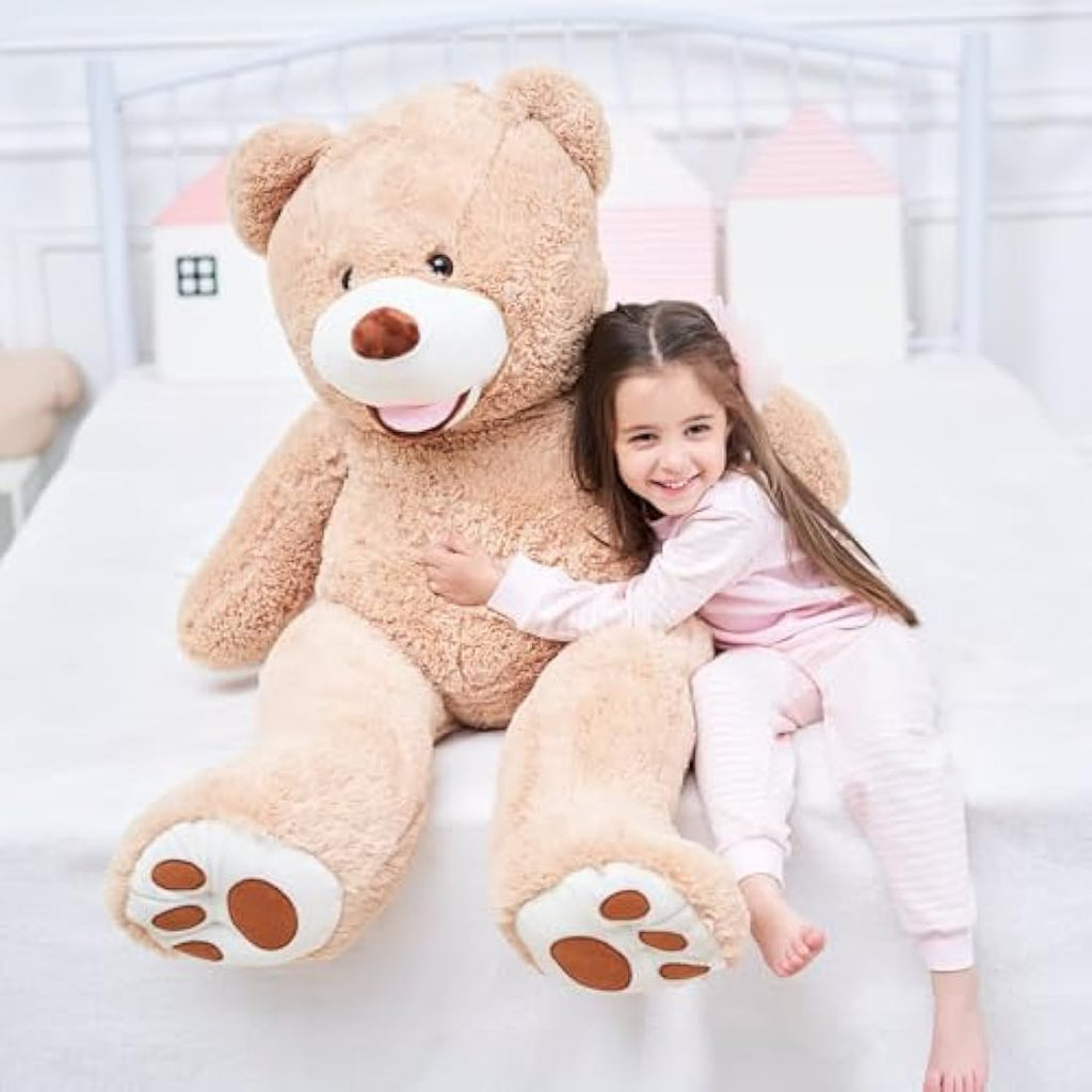 IKASA Giant Teddy Bear Plush Toy – 100cm Soft Stuffed Animal (Brown)