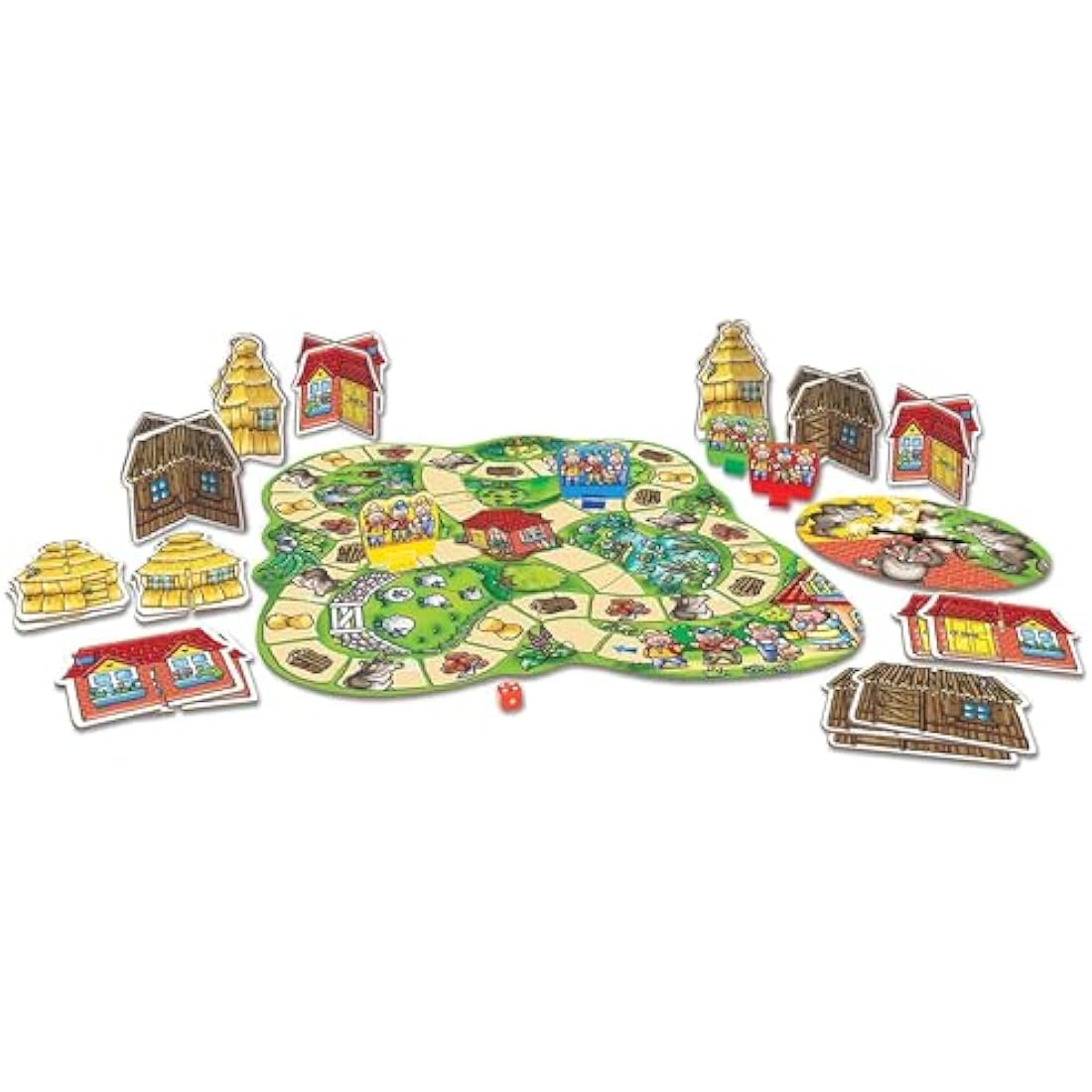 Orchard Toys Three Little Pigs Board Game – Educational Game for Ages 3-6