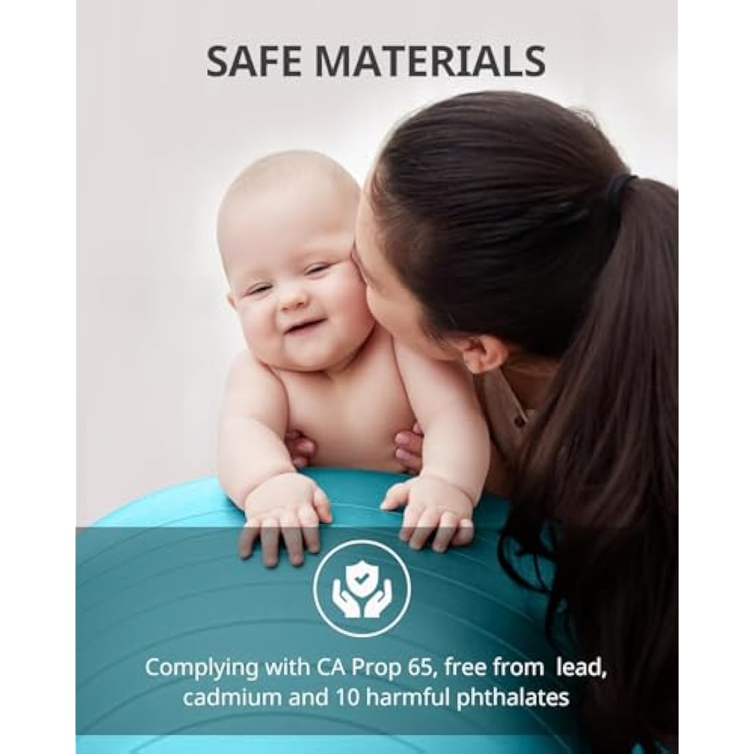 Trideer Exercise Ball – Anti-Burst Yoga Ball for Pregnancy & Office Chair