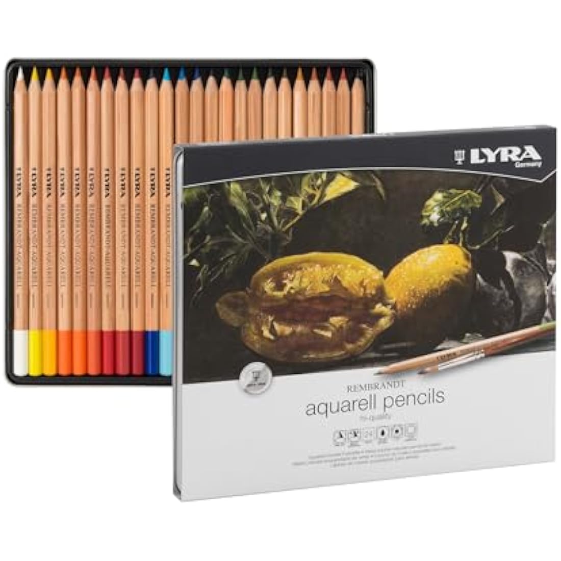 LYRA Rembrandt Aquarell Watercolour Pencil Set - 24 Assorted Colours