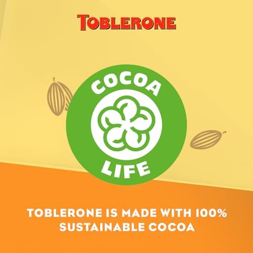 Toblerone Milk Chocolate with Honey & Almond Nougat - 20 x 100g Bars