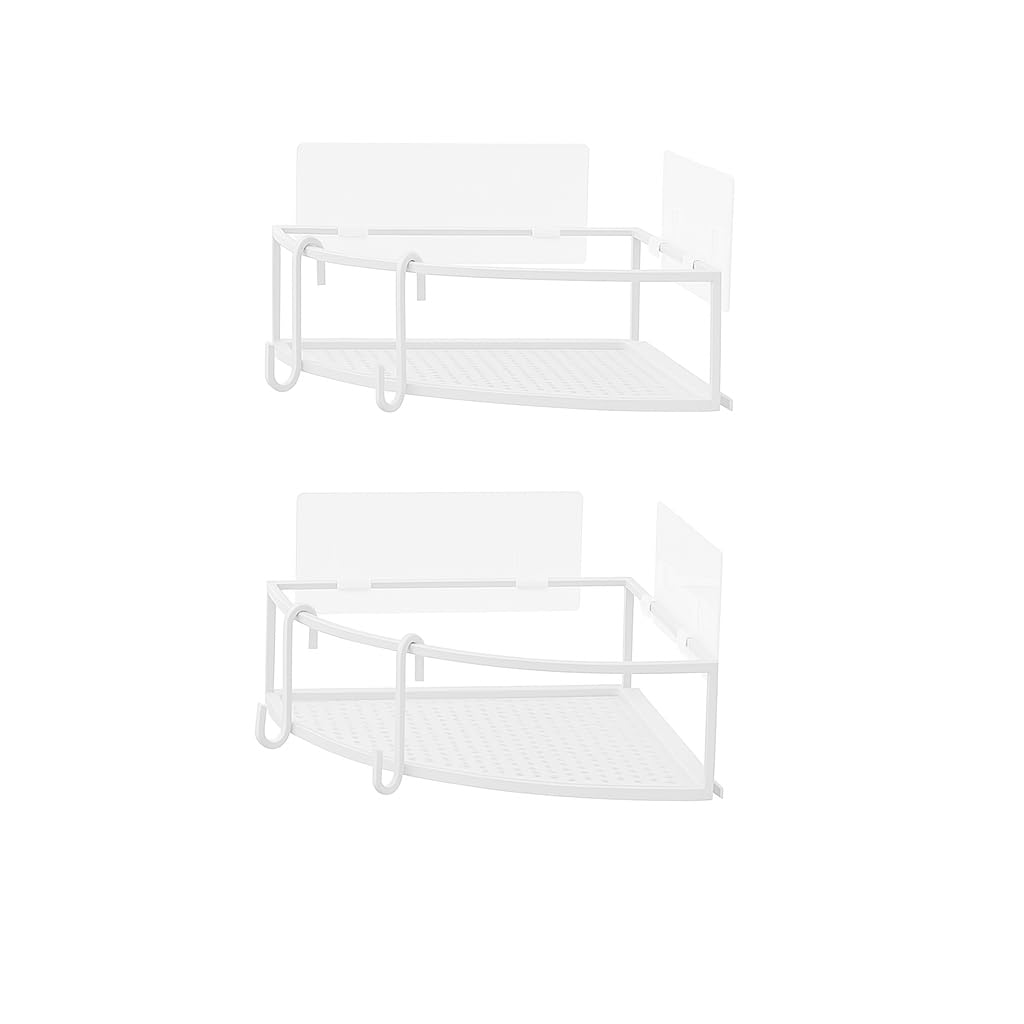 Umbra Cubiko Corner Shower Caddy - No-Drill Rust-Free Bins, Set of 2