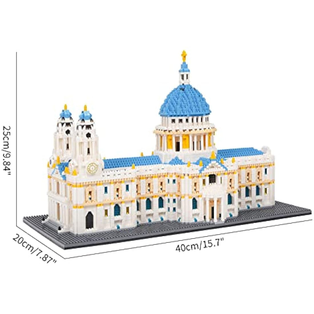LULUFUN St. Paul's Cathedral Architecture Mini Building Block Kit - 7053 Pcs