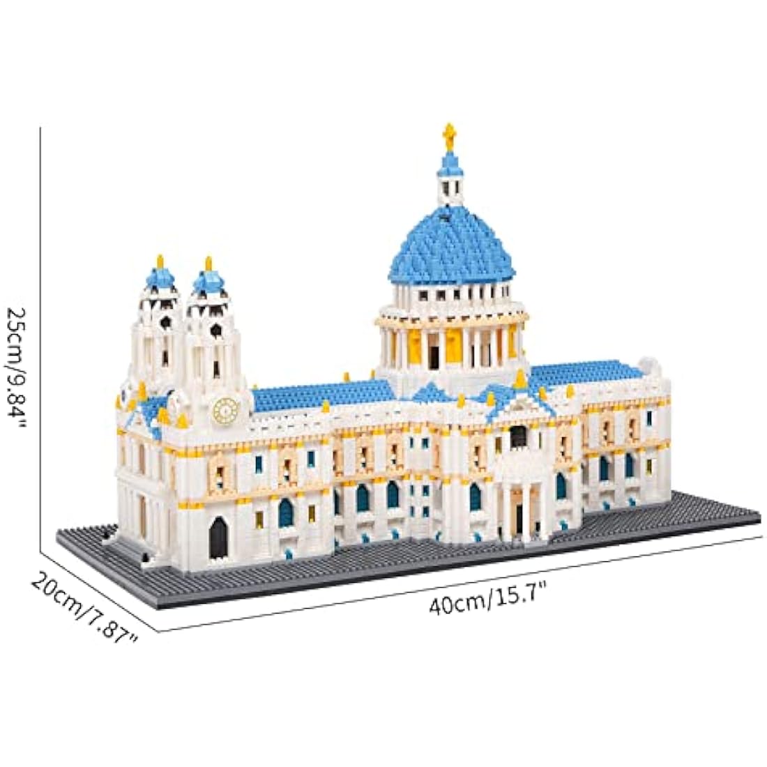 LULUFUN St. Paul's Cathedral Architecture Mini Building Block Kit - 7053 Pcs