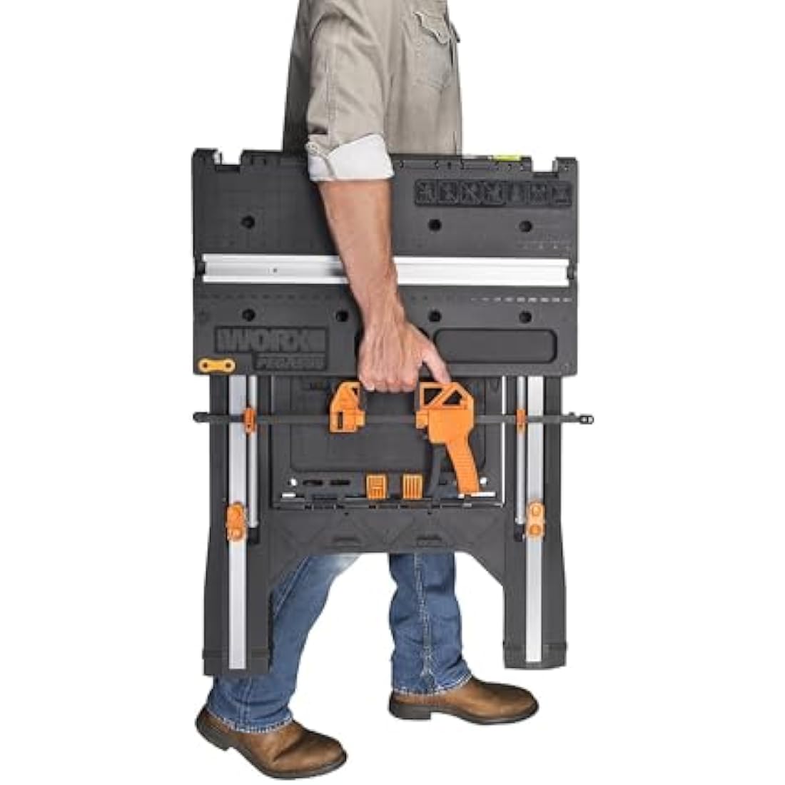 Worx Pegasus Folding Work Table & Sawhorse with Integrated Clamps