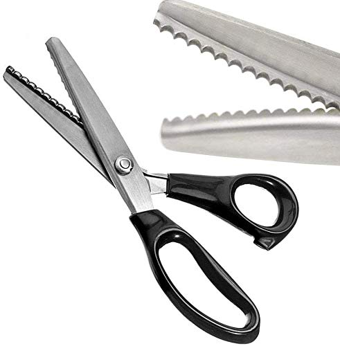 Jolof Store Pinking Shears – Stainless Steel Zig-Zag Sewing Scissors