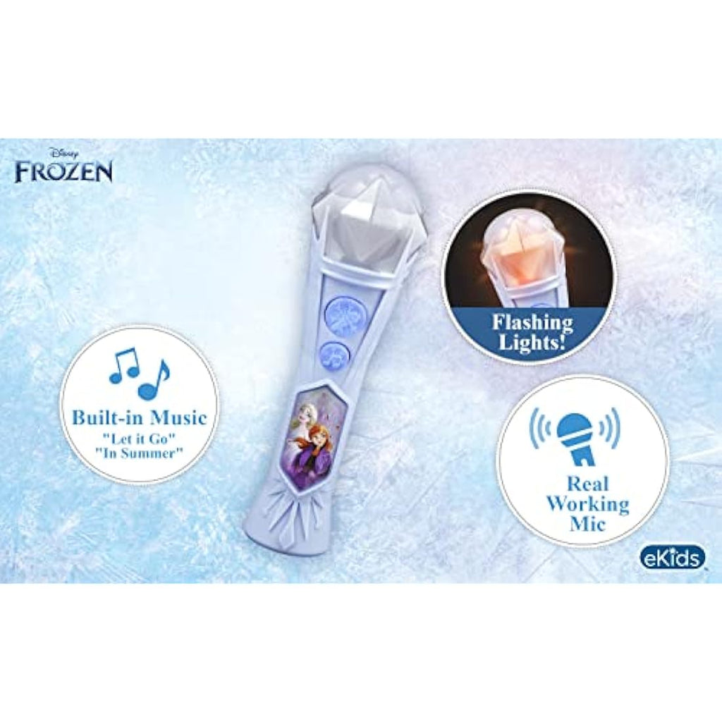 Disney Frozen 2 Karaoke Microphone with MP3 Player and Flashing Lights