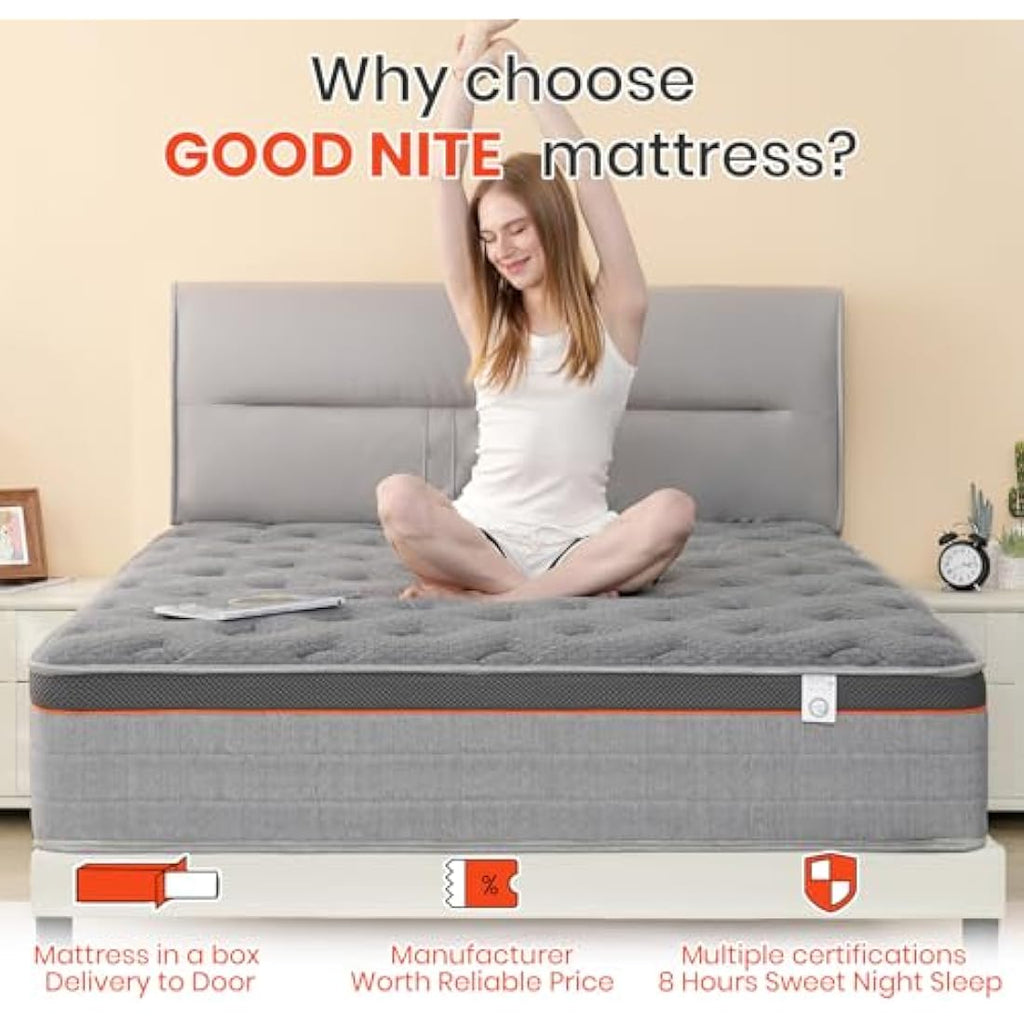 Good Nite Single Hybrid Mattress | 9-Zone Pocket Sprung Medium Firm