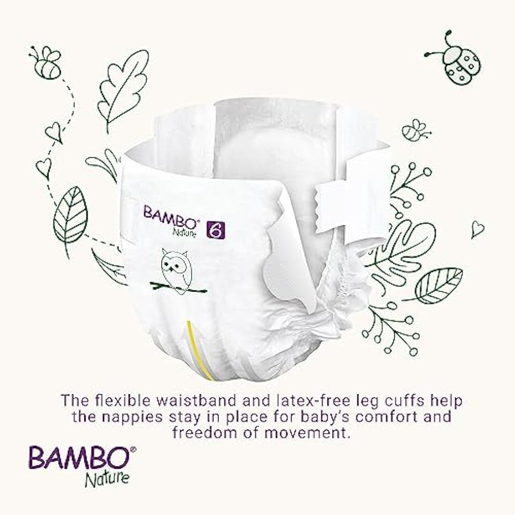 Bambo Nature Premium Eco Nappies | Size 6 (16kg+) | 20 Pack