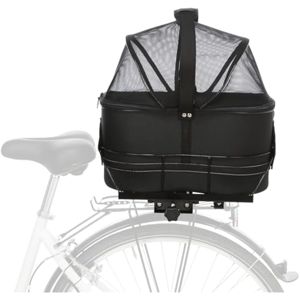 Trixie Detachable Bicycle Pet Carrier Bag - Black, 48x29x42cm