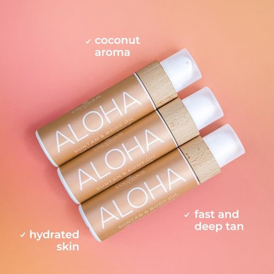 COCOSOLIS Aloha Tanning Accelerator – Organic Oil with Vitamin E