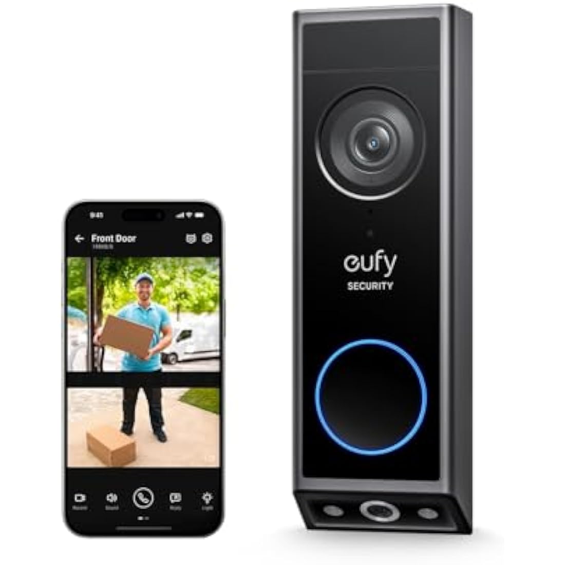 eufy Video Doorbell E340 – Dual 2K Cameras with Color Night Vision
