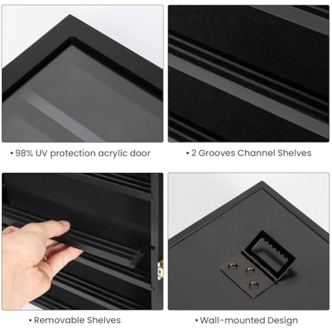 Military Challenge Coin Display Case | Wood Wall Mount Shadow Box