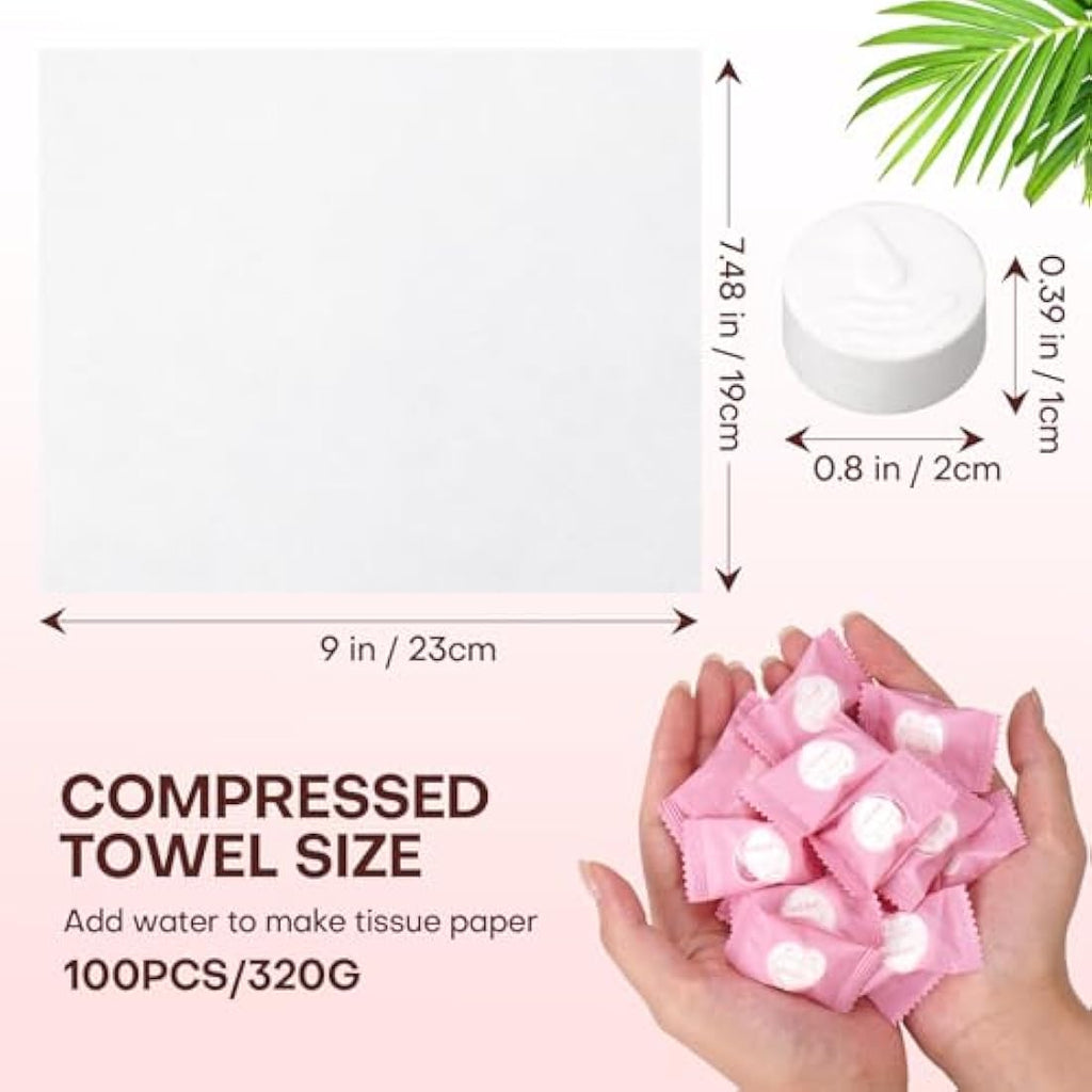 Jolof Store Disposable Face Towel – 300 Pack Compressed Travel Wipes