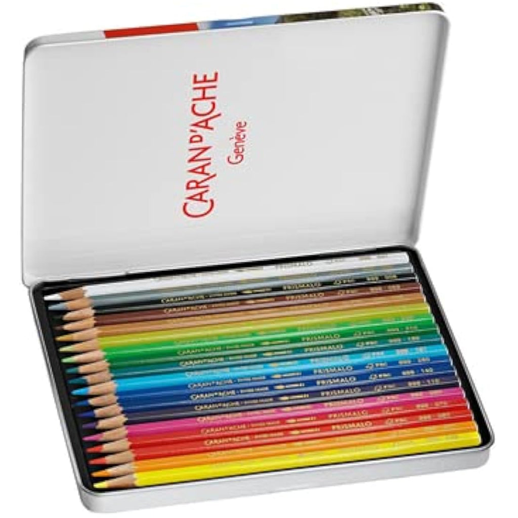Caran d'Ache Prismalo Aquarelle Watercolour Pencils - Pack of 18