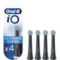 Oral-B iO Ultimate Clean Replacement Heads - Black, 4-Pack