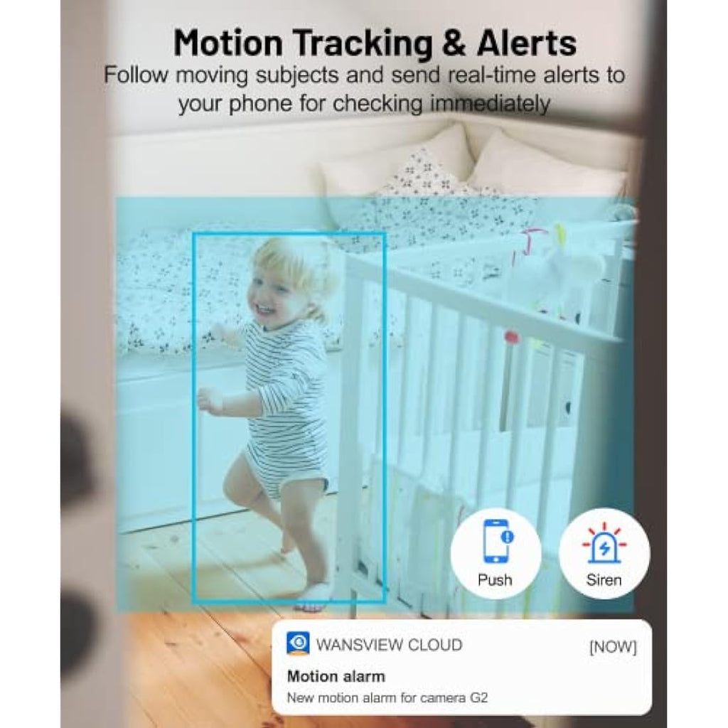 GALAYOU 2K WiFi Pet Camera | 360° Indoor Security Baby Monitor (2-Pack)
