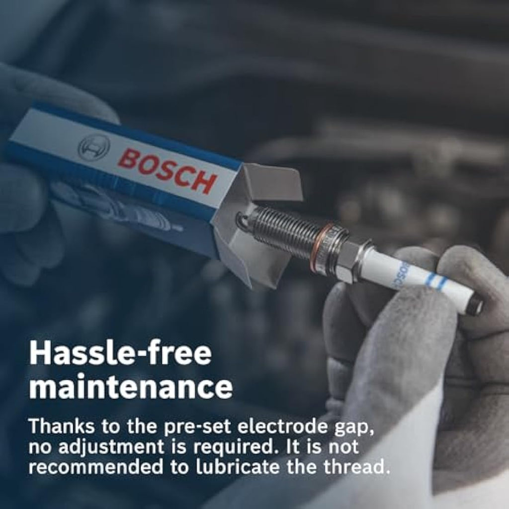 Bosch N40 Spark Plug Set of 4 | Robust Ignition for Gasoline Engines