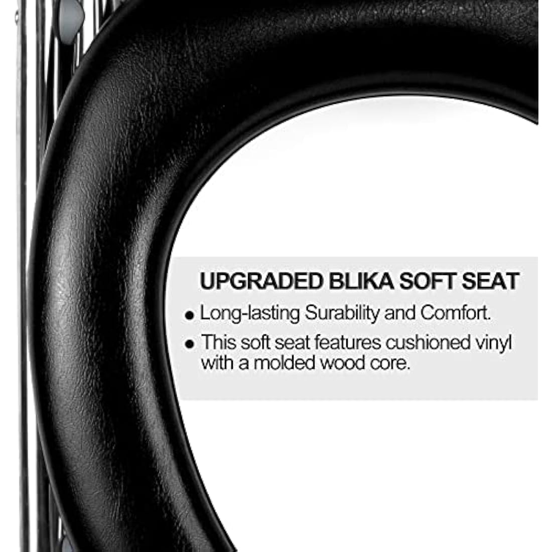 BLIKA Portable Camping Toilet – Stainless Steel Folding Potty, 350lb Capacity