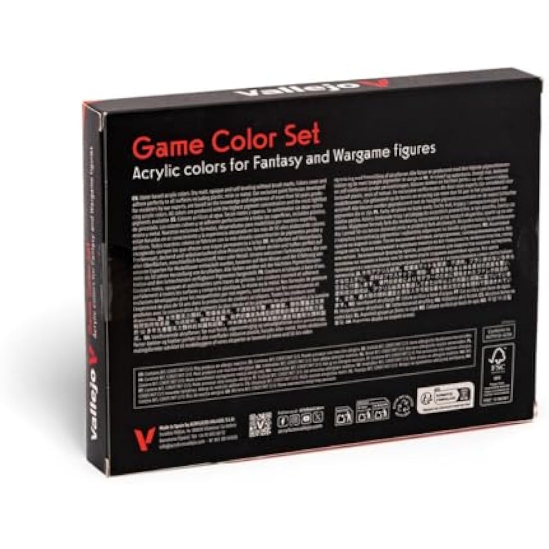 Vallejo Game Color Acrylic Paint Set - 16 Pack for Wargaming Models
