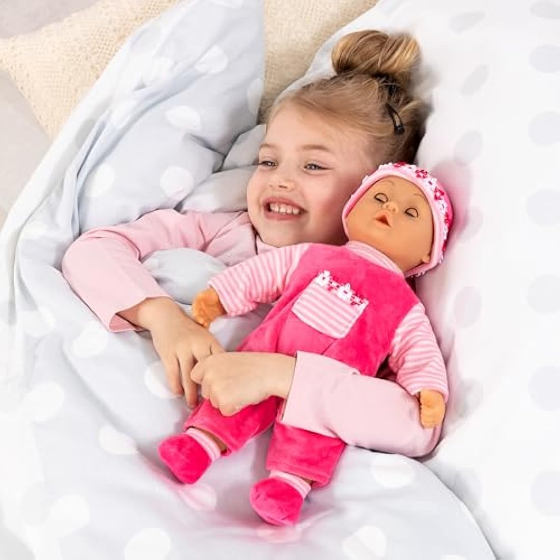 Bayer Design 15-Inch First Words Baby Doll with 24 Sounds - Pink