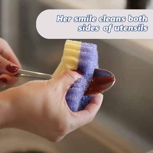 Scrub Daddy Scrub Mommy Dual Sided Non-Scratch Sponges, Violet Twin Pack