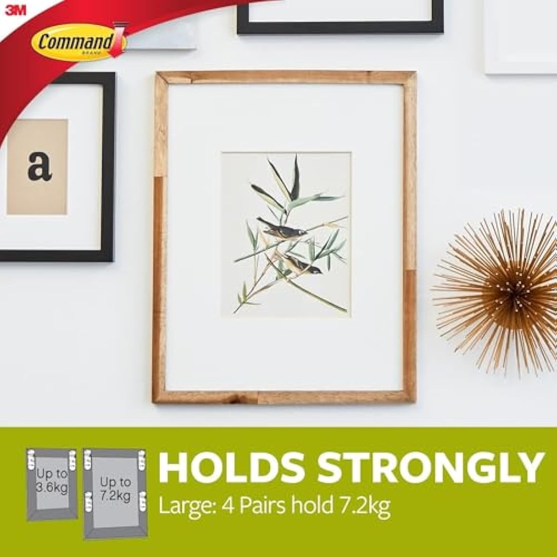 3M Command Large Picture Hanging Strips | Damage-Free | 14 Pairs