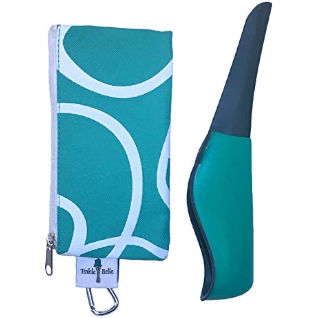 The Tinkle Belle Female Urination Device – Portable & Foldable, Teal