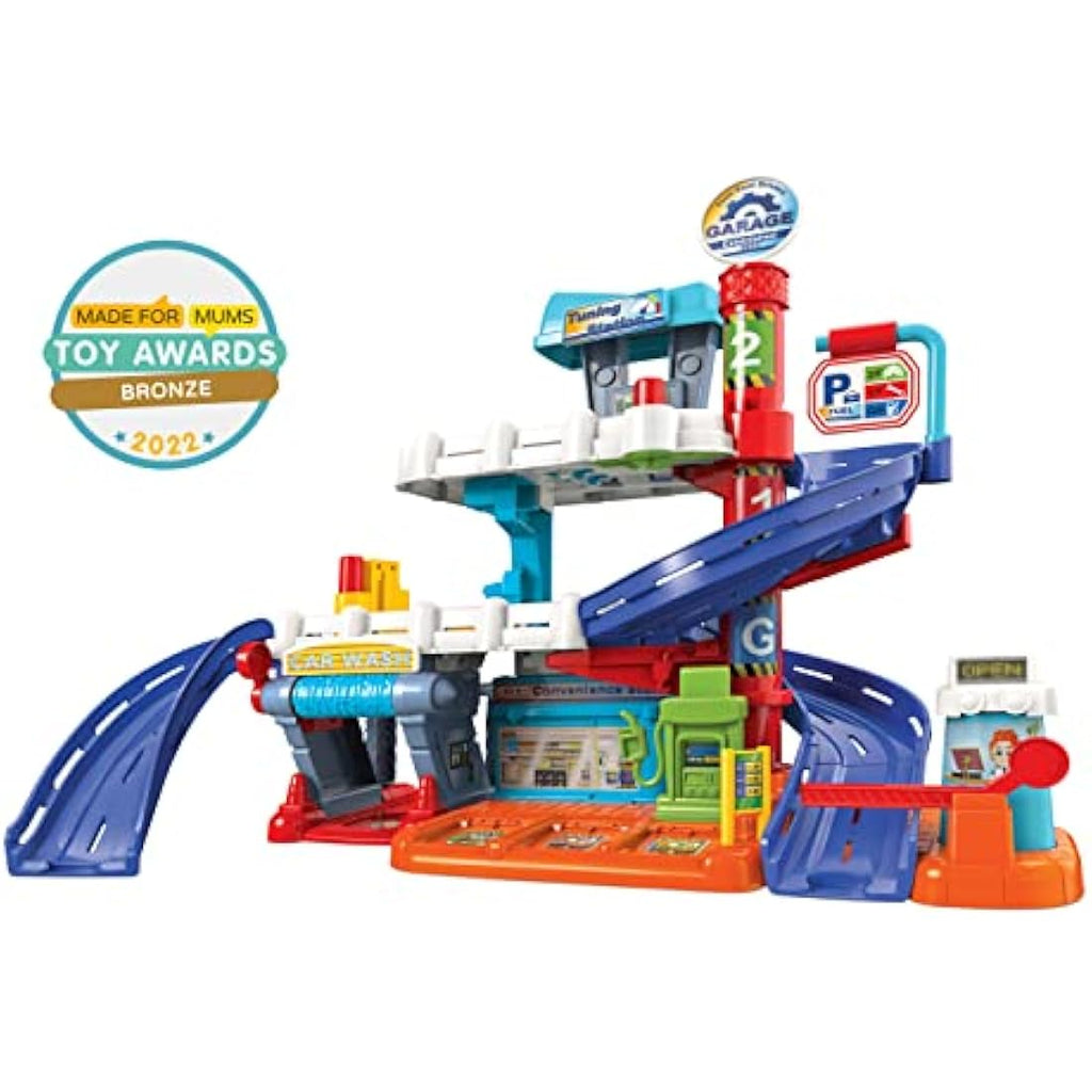 VTech Toot-Toot Drivers Fix & Fuel Garage – Interactive Toy Car Playset