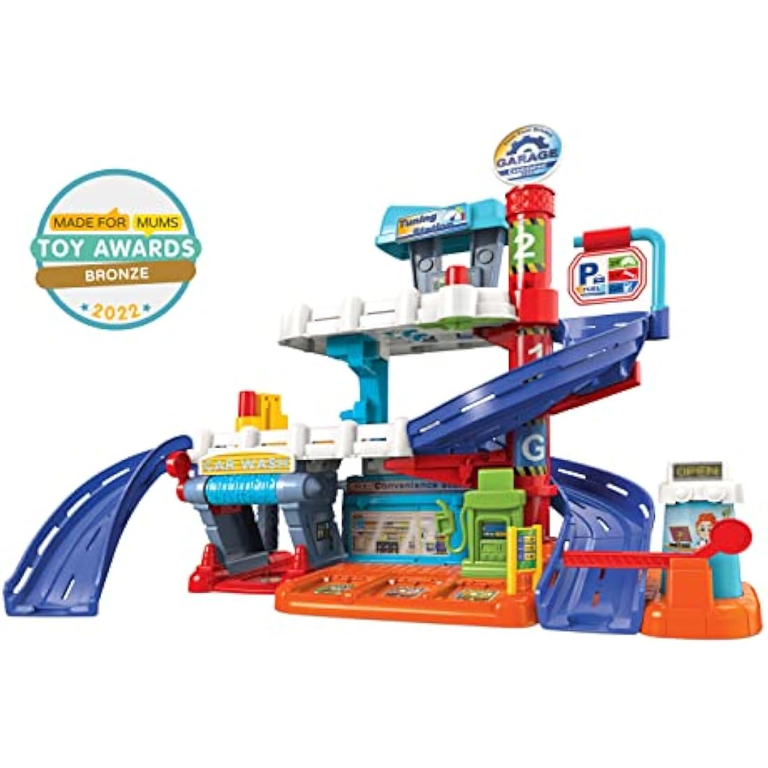 VTech Toot-Toot Drivers Fix & Fuel Garage – Interactive Toy Car Playset