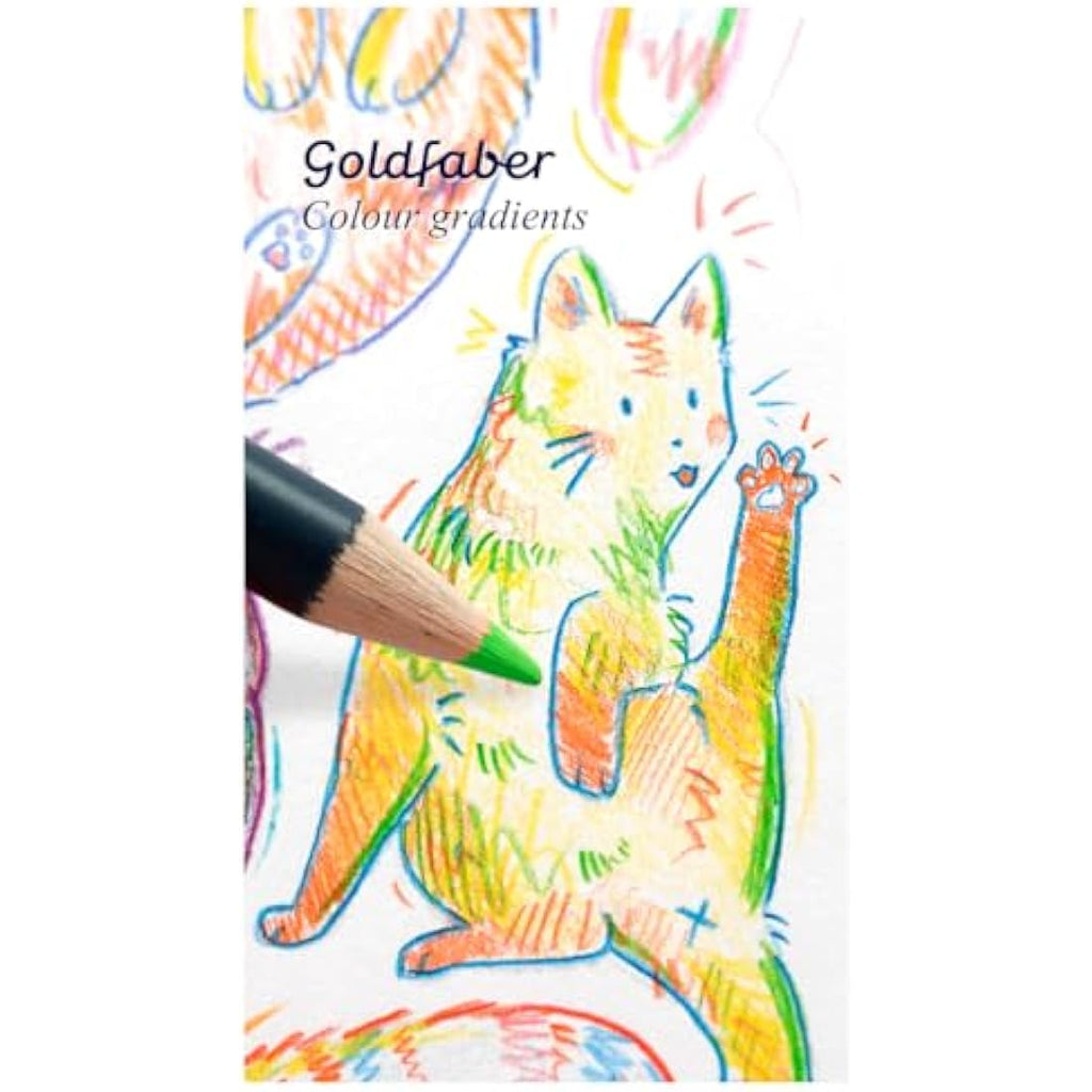 Faber-Castell Goldfaber Colour Pencils – Tin of 48 for Art & Sketching
