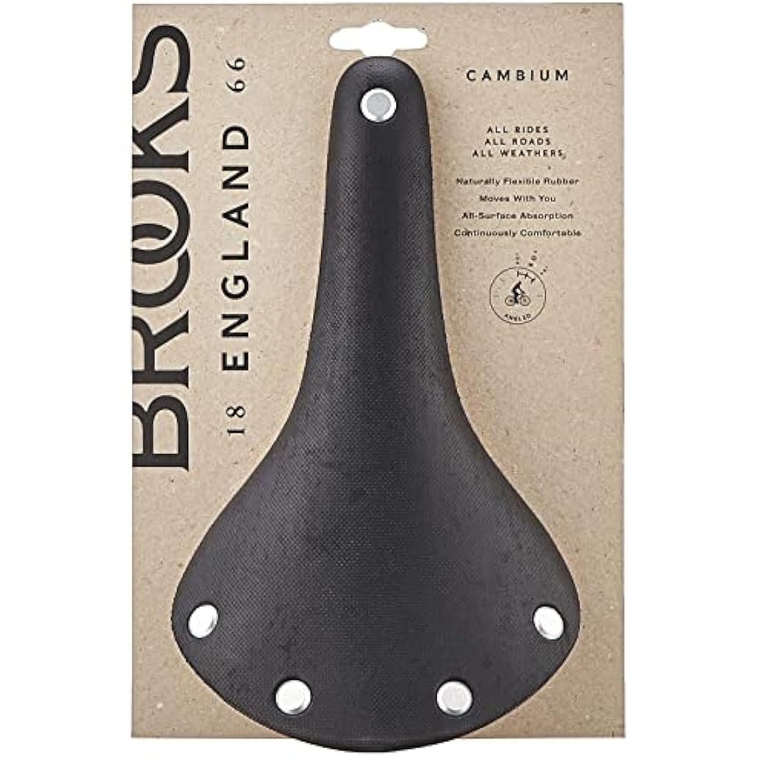 Brooks England C17 Cambium Bike Saddle – Comfortable Road Cycling Seat