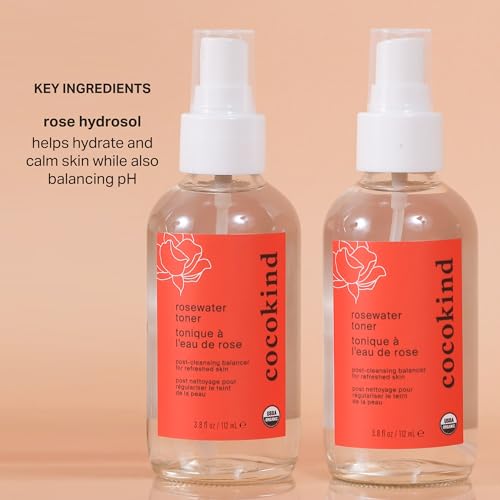 Cocokind Organic Rosewater Facial Toner | Hydrating Skincare Mist